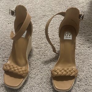 Dolce Vita Beige Braided Wedges